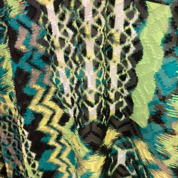 Ruby Rd V-Neck Button Down Art Deco Adjustable Sleeve Length Blouse EUC SZ 24W - Picture 5 of 12